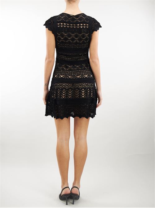 Short dress in lace-effect knit Twinset TWIN SET | abito | TT31146